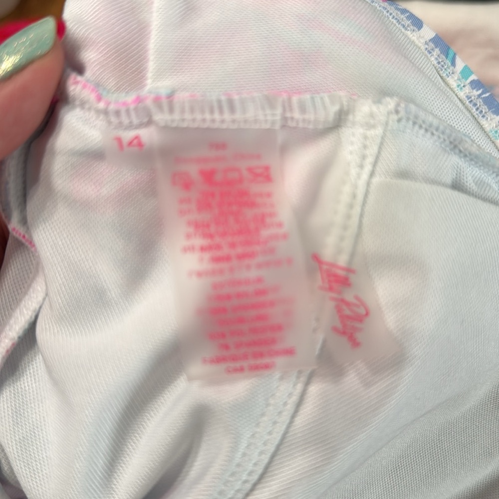 VGUC Pulitzer Dalhia One Piece Swimsuit in Beachside Haven, size 14 - Picture 5 of 5